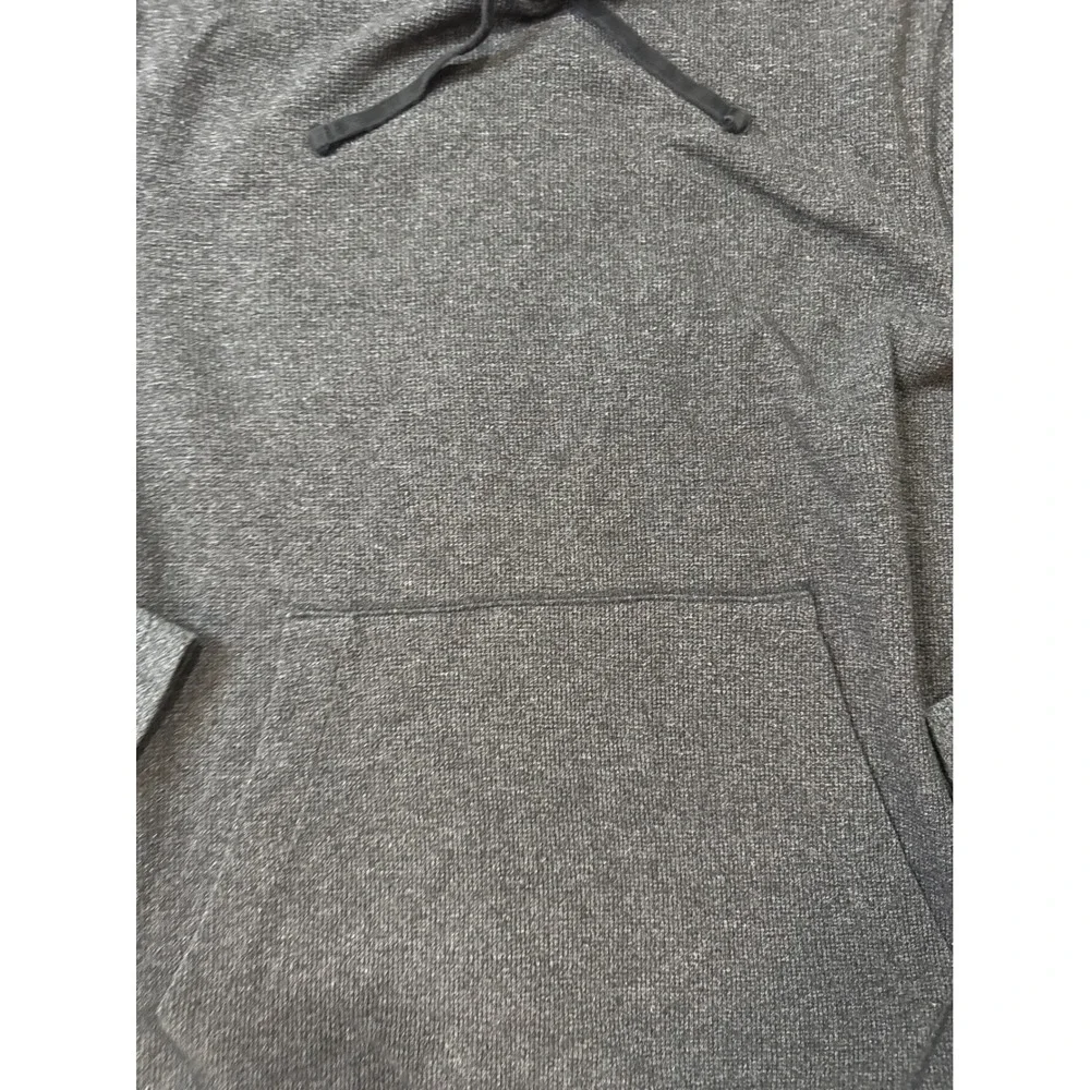 Banana Republic Hoodie Mens L Gray Excellent Marl Pullover Kangaroo Pocket